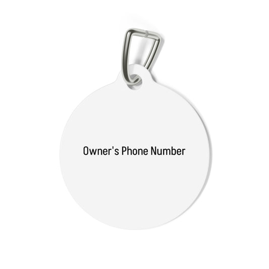 Pet ID Tag – Custom Name, Phone & Photo – Paw